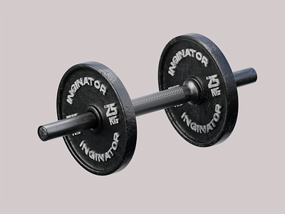 Inginator's Dumbbell 3d blender branding c4d cycle daily design dumbbell fitness good illustration lift nice redshift render sports ui design weight