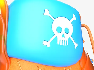 Skull Valley 3d art art blue bone cinema 4d clean concept design graphic design hypebeast minimal orange product render shoe skull sneaker streetwear substance visualization