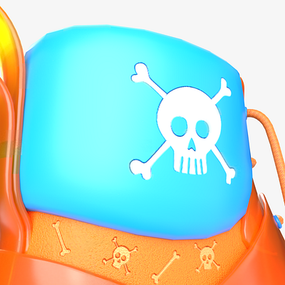 Skull Valley 3d art art blue bone cinema 4d clean concept design graphic design hypebeast minimal orange product render shoe skull sneaker streetwear substance visualization