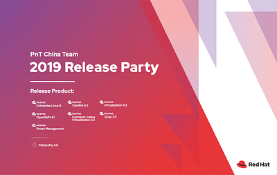 Red Hat Beijing 2019 Release Party Poster