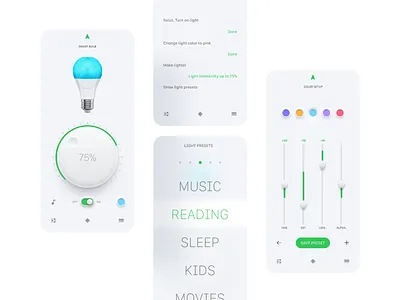 Light control app portfolio ui ux
