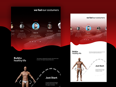 Sensual natural body UI / Packaging Product Design 3d body branding gym product sex sexual sport ui ux uxui web webdesign