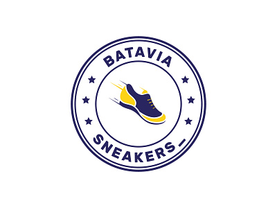 Bataviasneakers_ Logo batavia design design logo flat illustration illustration logo logo design logo designer logo mark logodesign logoinspiration logos modern online shoes logo sneaker logo sneakers store ui vintage