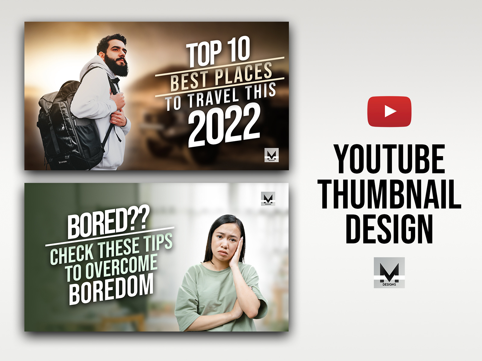 Example of Youtube Thumbnail Design