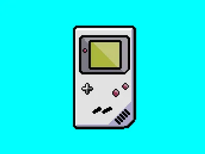 game boy retro pixel art art artwork button game gamer nft old pixel pixel art retro vintage