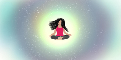 Zen mode! character graphic design illustration illustrations meditation yoga zen