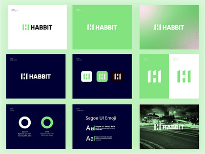 HABBIT LOGO BRAND GUIDELINE 🖤 abstract brand brand guidelines brand identity branding creative ecommerce guidelines h h logo h logo brand guidelines h logos habbit logo logos logos and branding marketing agency modern modern logo design negative space logo