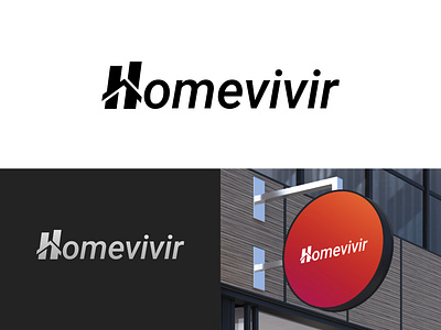 Homevivir logo design branding design graphicdesign h logo design hlogo identity branding illustration illustrator logo logo a day logoaday logodesign logoinspiration logotype real estate real estate logo reel