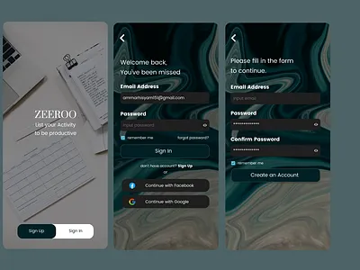 Mobile Design Login App graphic design loginapp mobileapp signupapp ui