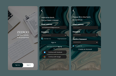 Mobile Design Login App graphic design loginapp mobileapp signupapp ui
