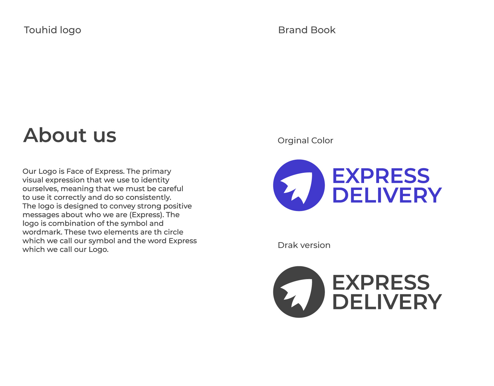 Express Delivery Brand guidelines by Touhid | Logo Designer on Dribbble