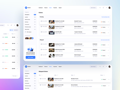 Sales and Orders Management - IODash UI Kit admin app commerce crm dashboard design ecommerce example management order platform product saas sale shipment store ui ui kit uidesign ux