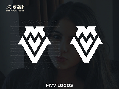 MVV monogram Logo Design agency apparel awesome brand mark branding design design mark grids icon identity ilustration initials inspirations logo logo type mark monogram symbol type typography