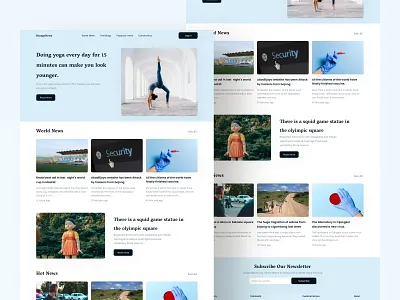 Blog and Article Landing Page UI article blog buy design download kit landing news page product ui website