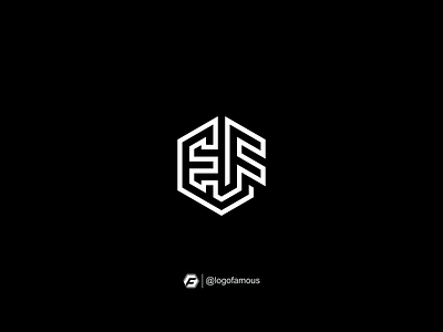 EF polygon logo Design Idea app brandidentity design eflogo hexagonlogo icon logo logofamous logoinspirations logotype monogram typography ui ux vector workmark