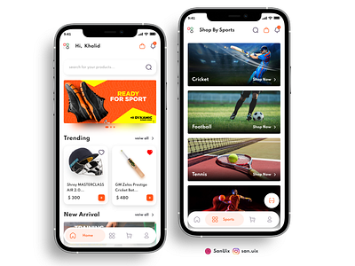 Sports Shop animation app designs designs mobile app design mobile designs new app designs new designs orange popular popular designs sports app sports website trending trending ui ui uiux web app web designs website designs