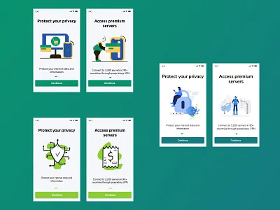 VPN app onboarding shot