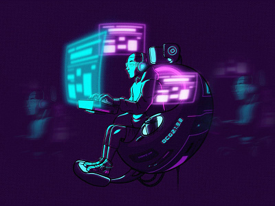 The Future of Technology art illustration visual