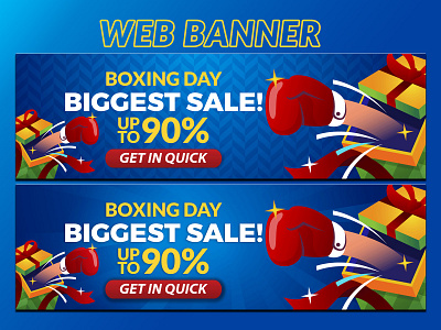 Boxing day web banner ad banner ads banner boxing day boxing day sale banner branding design facebook post google ads illustration instagram post logo sale banner ui vector web ads web banner