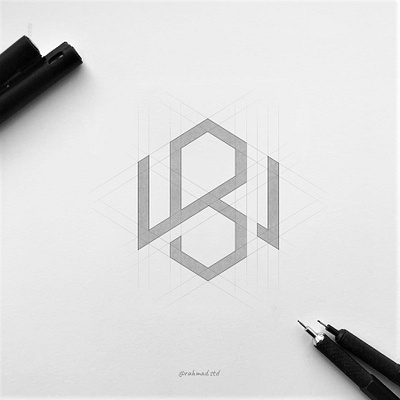 Letter BW logo branding desain design ikon illustration ilustrasi logo merek ui vektor