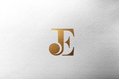 Letter JE logo branding desain design ikon illustration ilustrasi logo merek ui vektor