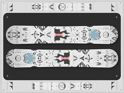 Snowboard Design Commission abstract art color palette color scheme colors commission contemporary illustration dark design digital art graphic design illustrations illustrator snowboard snowboard art snowboard design symbols vector vector art vector graphics