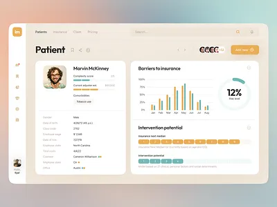 Insurance Dashboard app dashboard design insurance minimal typography ui ux