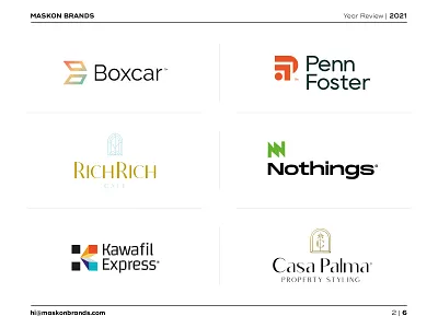 MASKON BRANDS | Year Review 2021 brand branding design icon illustration logo mark stationary vector