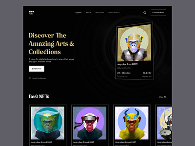 NFT Marketplace Website apes nft arts nft designer nft marketplace