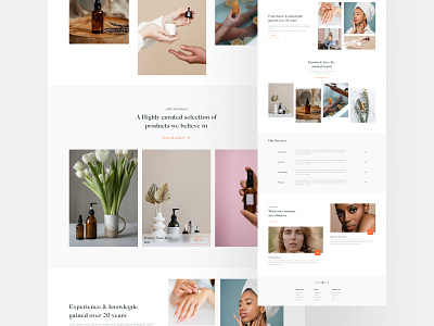 Beauty Landing Page creativity figma graphic design landing page ui