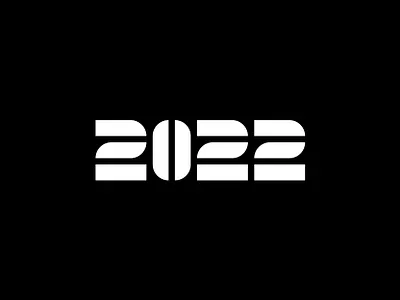 2022 2022 2022 logo abstract branding design graphic design happy happy new year illustration logo logotype mark minimal minimalistic monogram new year numbers simple symbol typography