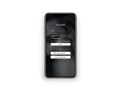 Simple mobile login screen design login mobile ui user interface