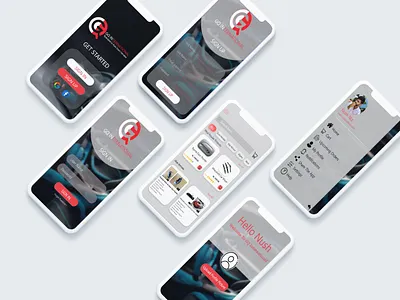 GQ International Mobile APP UI graphic design ui