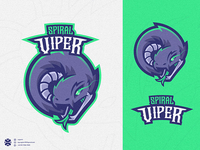 Spiral Viper brand branding cartoon character design esport illustration logo mascot mascot logo snake snake cartoon snake logo spiral sport venom viper viper logo