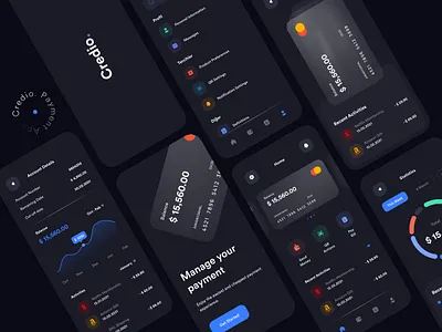 Credio. Payment Management App 3d animation automation charts credit card dribbble best shot finance illustration online payment payment payment app product design statistics ui ux design user experience design user interaction user interface design visual design wallet web app
