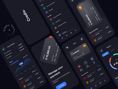 Credio. Payment Management App 3d animation automation charts credit card dribbble best shot finance illustration online payment payment payment app product design statistics ui ux design user experience design user interaction user interface design visual design wallet web app