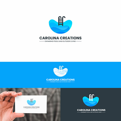 Simple Creative Carolina Creations logo design flat illustration