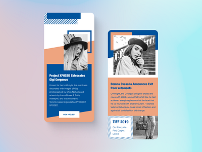 Fashion magazine - Mobile design design concept fashion homepage magazine men mobile modern responsive ui ui ux ui design web design women