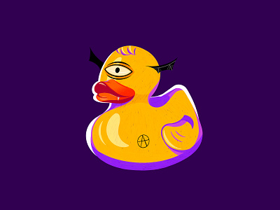 Duck anarchist art artwork cg creative design design art drawing duck duck anarchist illustration revolution