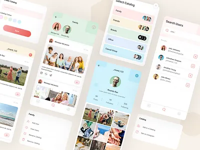 Insta Catalog App android app design ios app logo mobile app ui design user interface