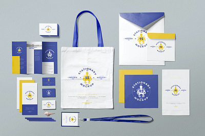 Business Stationery Mockup Scenes bag brand stationery branding brochure business card corporate design flyer identity letterhead logo design mockup office presentation print psd showcase simple stationery template