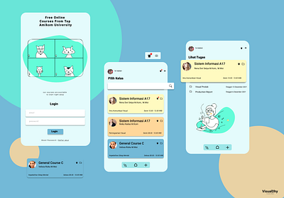 e-learning class by visualdhy app design graphic design illustration typography ui vector