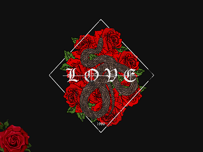 The Poison Love love roses snake