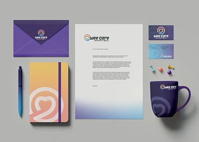 Wee Care Stationary branding design