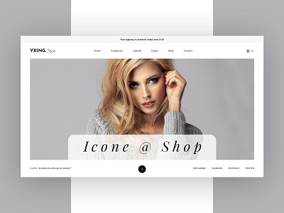 VIXNG.Style (Fashion) banner fashion fashion banner hero design landing page website