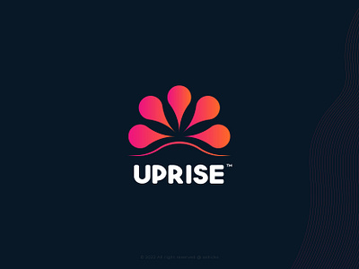 UPRISE┃ Firecrackers Brand Logo ashicks ashicks logo best brand brand branding celebration fire firecrackers gradient logo logo branding logo design logodesigner logomark modern logo newyear nightsky unique logo uprise vector logo