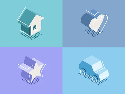 3D Icons animation branding car design iconography illustration interaction logo motion ui user interface ux