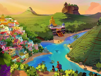 Exodus Travels Collection Brochure 2022 brochure city coast environment illustration italy sea sri lanka tea temple travel