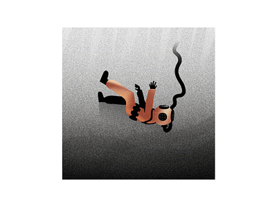 Pressure 2d colors design dive flat gradient grain illustration illustrator monster orange scuba scuba diving scuba suit tentacle texture textures underwater vector water