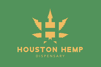 Houston Hemp Dispensary branding graphic design logo typography